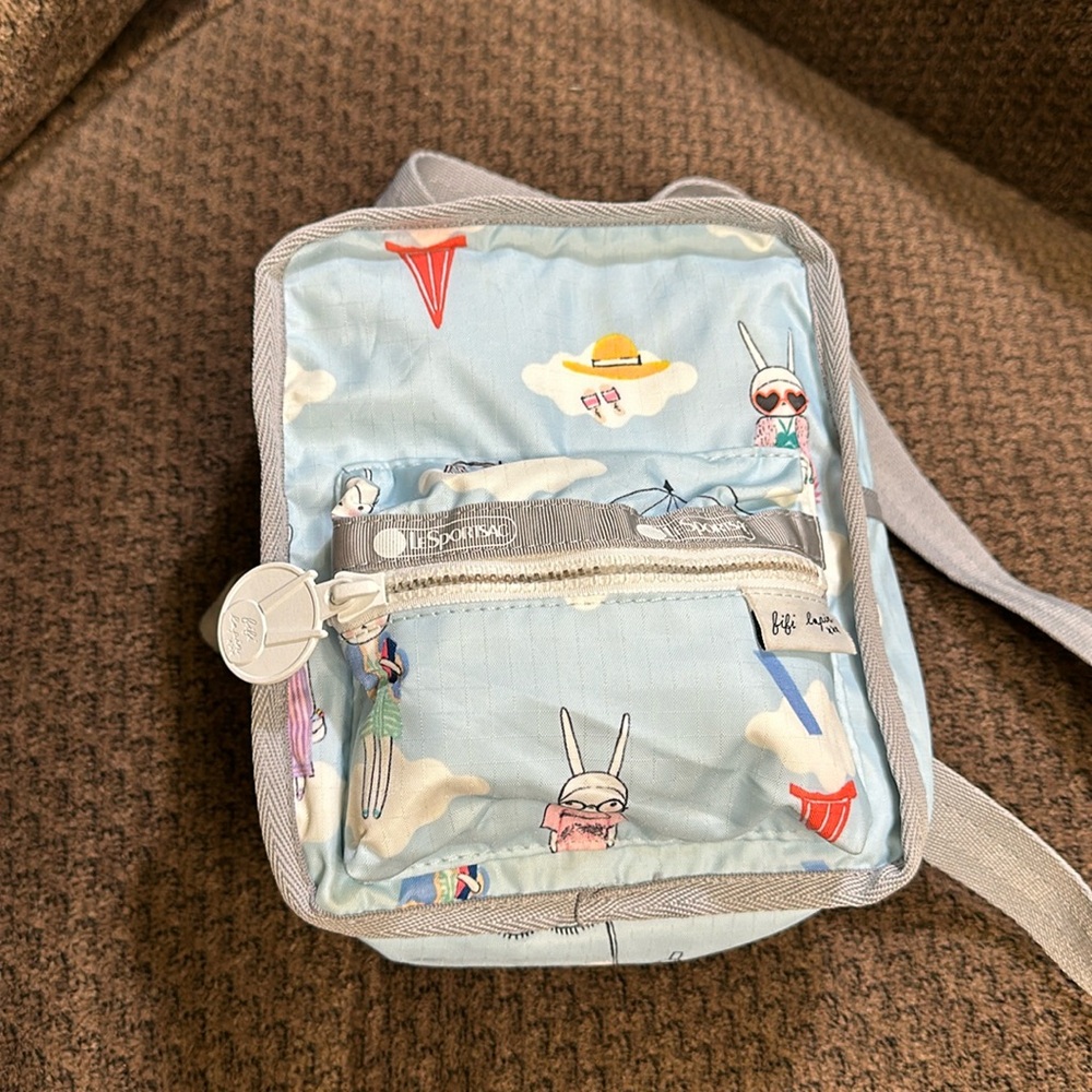 FIFI LAPIN x LeSPORTSAC 3-Way Mini Backpack Crossbody Tote Pouch 🐰